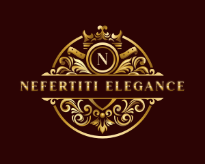 Elegant Ornament Crown logo design