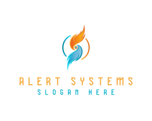 Heating Technology System logo design