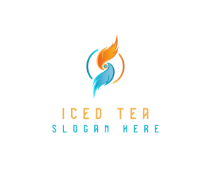 Heating Technology System logo design