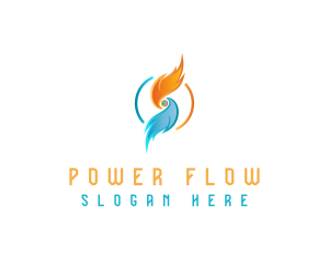 Hydroelectric - Heating Technology System logo design