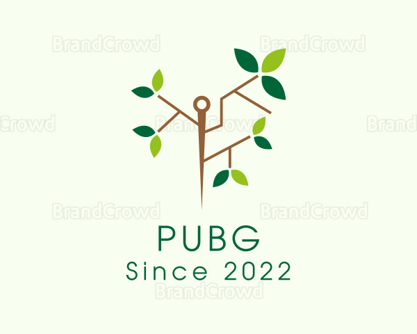 Nature Leaf Needle Logo