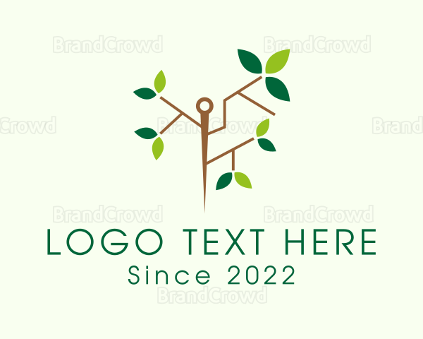 Nature Leaf Needle Logo