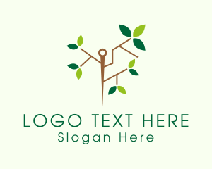Nature Leaf Needle Logo