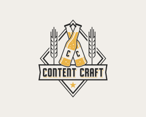 Beer Bottle Brewery logo design