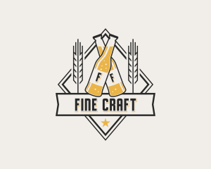 Beer Bottle Brewery logo design