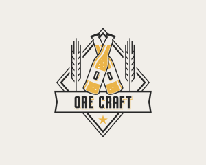 Beer Bottle Brewery logo design