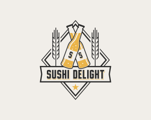 Beer Bottle Brewery logo design