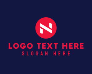 Letter N - Business Circle Letter N logo design