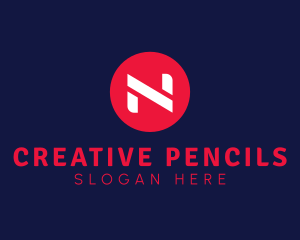 Startup Modern Business Letter N logo design