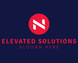 Startup Modern Business Letter N logo design