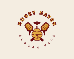 Beehive - Sweet Honey Beehive logo design