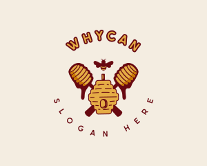 Bee - Sweet Honey Beehive logo design