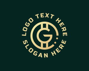 Badge - Cryptocurrency Letter G logo design