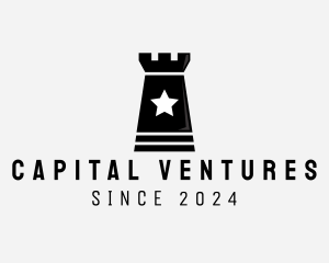Capital - Chess Rook Castle logo design