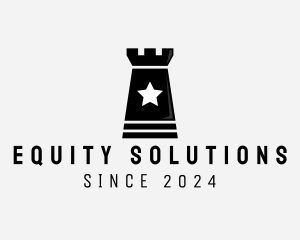 Equity - Chess Rook Castle logo design