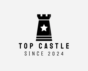 Chess Rook Castle logo design