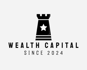 Capital - Chess Rook Castle logo design