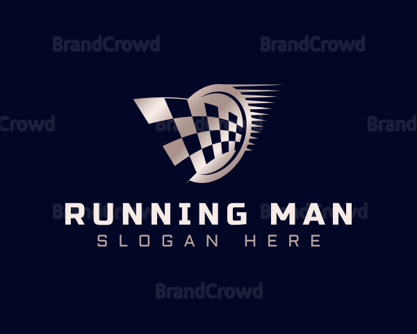 Speed Racing Flag Logo