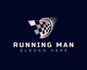 Speed Racing Flag  Logo