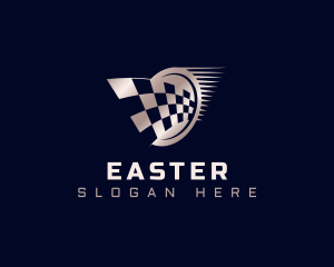 Flag - Speed Racing Flag logo design