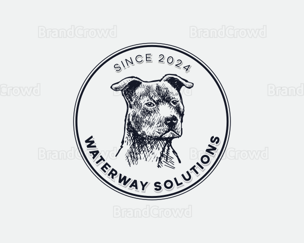 Canine Dog Breeder Logo