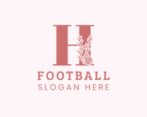 Floral Letter H Logo