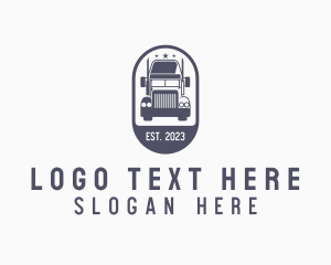 Transport - Express Cargo Truck logo design