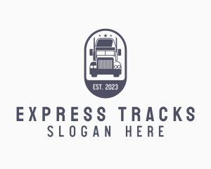 Express Cargo Truck logo design