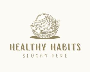 Homegrown Fruit Basket  logo design