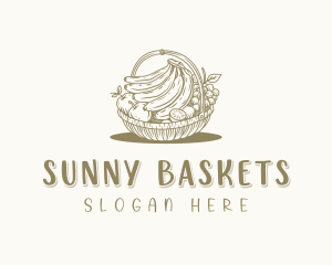 Homegrown Fruit Basket  logo design