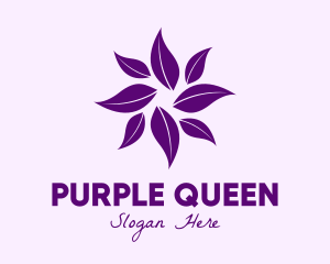 Purple Leaves Spa  logo design