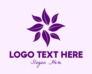 Gardener - Purple Leaves Spa logo design