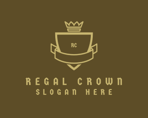 Regal Crown Shield  logo design