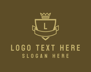 Firm - Regal Crown Shield logo design