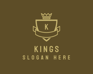 Regal Crown Shield  logo design