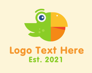 Round - Round Parrot Bird logo design