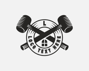 Repair - Mallet Construction Builder logo design