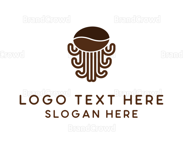 Coffee Caffeine Tentacles Logo