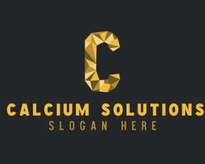 Golden Luxury Letter C logo design