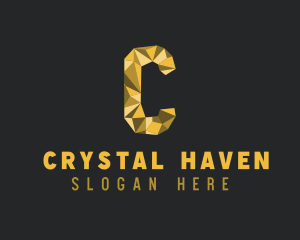 Golden Luxury Letter C logo design