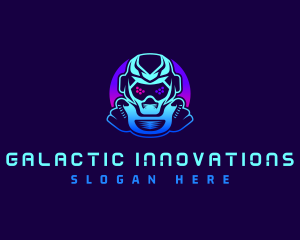 Sci Fi - Space Robot Astronaut logo design