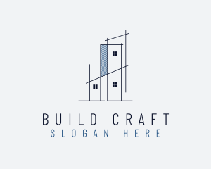 Industrial Construction Building logo design