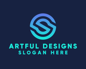 Digital Tech Letter S Business logo design