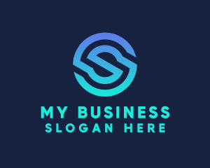 Digital Tech Letter S Business logo design
