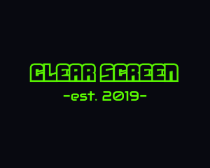 Screen - Green Game Screen logo design