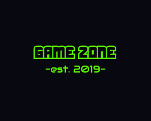 Green Game Screen logo design