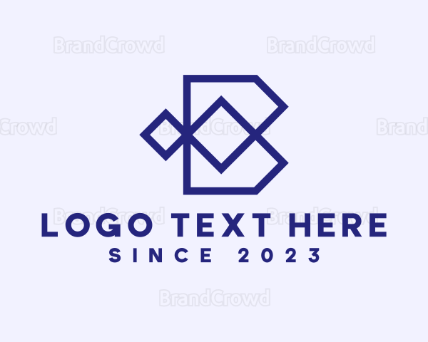 Digital Technology Letter B Logo