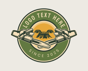 Chain - Pine Woods Logging logo design
