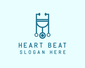 Stethoscope - Physician Medical Stethoscope logo design