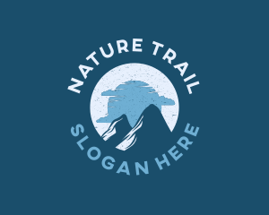 Trail - Mountain Sun Sky logo design